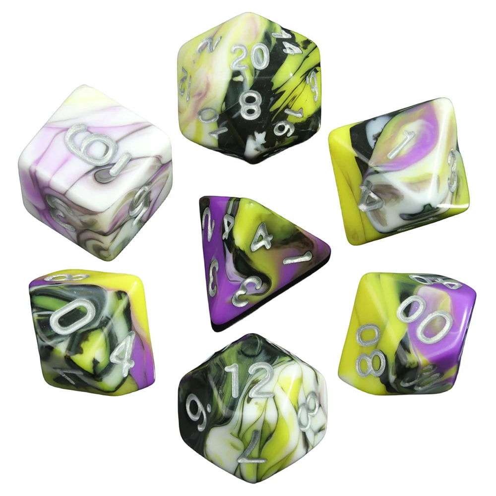 Pride of the Dice -- Pride-Themed RPG Dice Set for Dungeons & Dragons