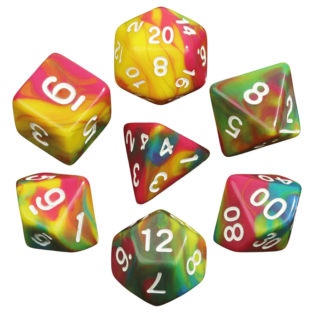 Pride of the Dice -- Pride-Themed RPG Dice Set for Dungeons & Dragons