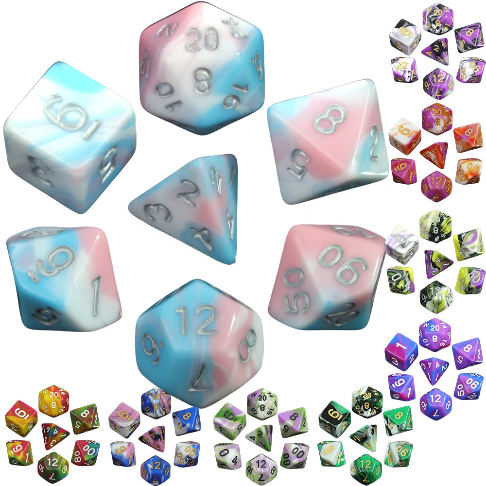 Pride of the Dice -- Pride-Themed RPG Dice Set for Dungeons & Dragons