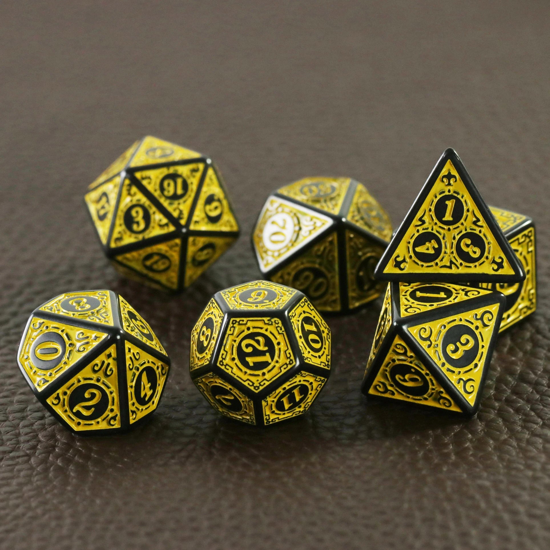 Gothic 7-Piece D&D Dice Set