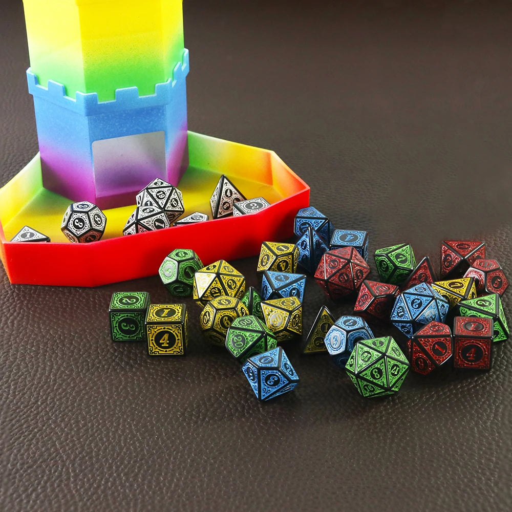 Gothic 7-Piece D&D Dice Set