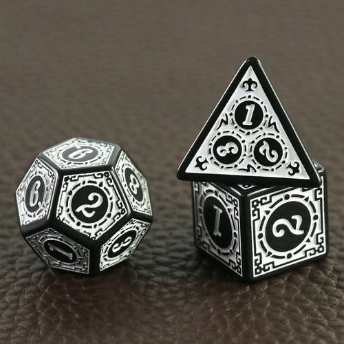 Gothic 7-Piece D&D Dice Set