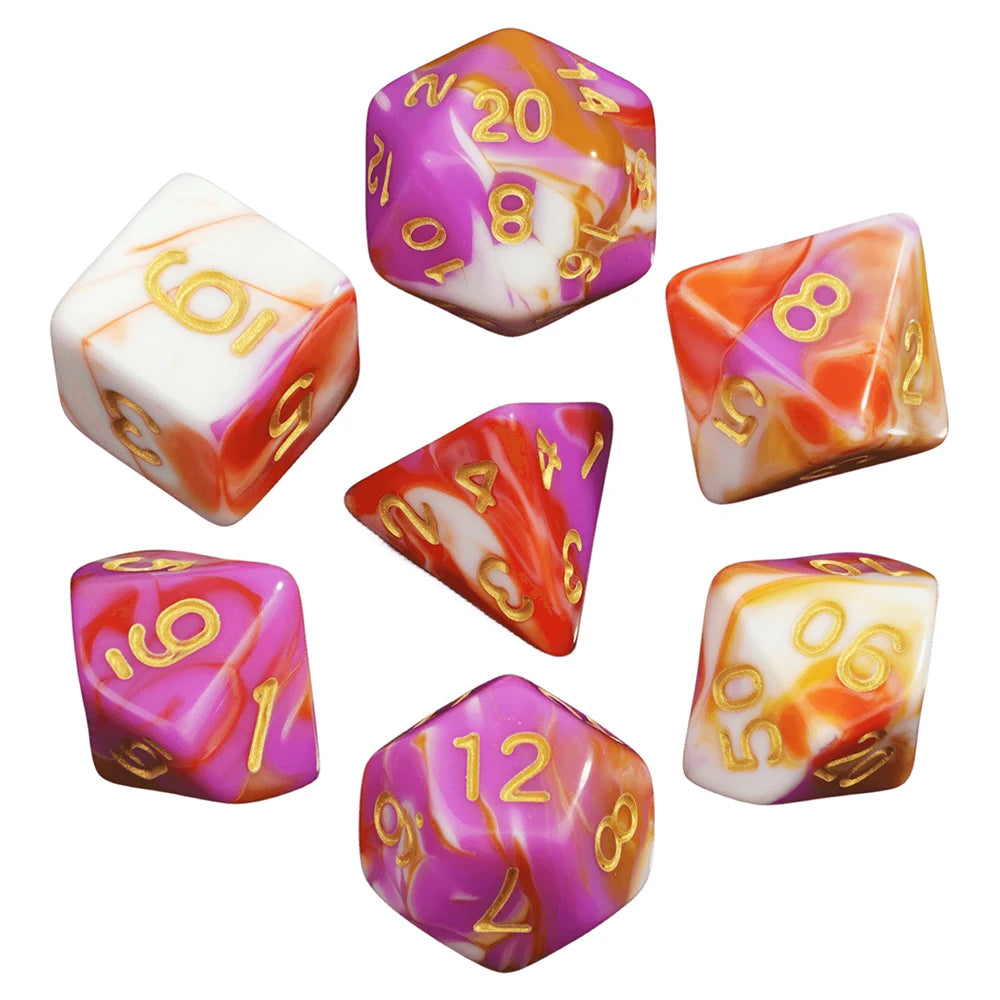 Pride of the Dice -- Pride-Themed RPG Dice Set for Dungeons & Dragons