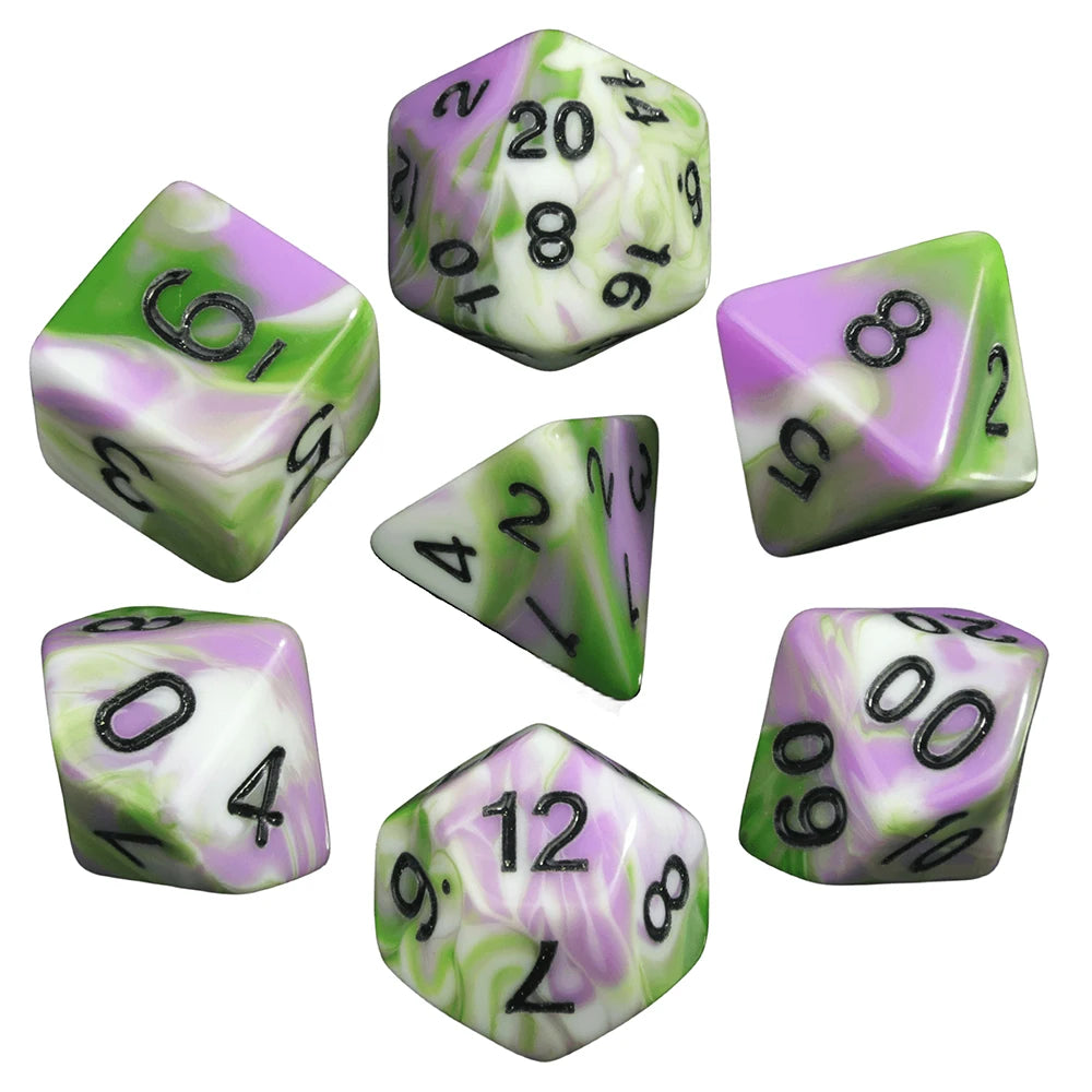 Pride of the Dice -- Pride-Themed RPG Dice Set for Dungeons & Dragons