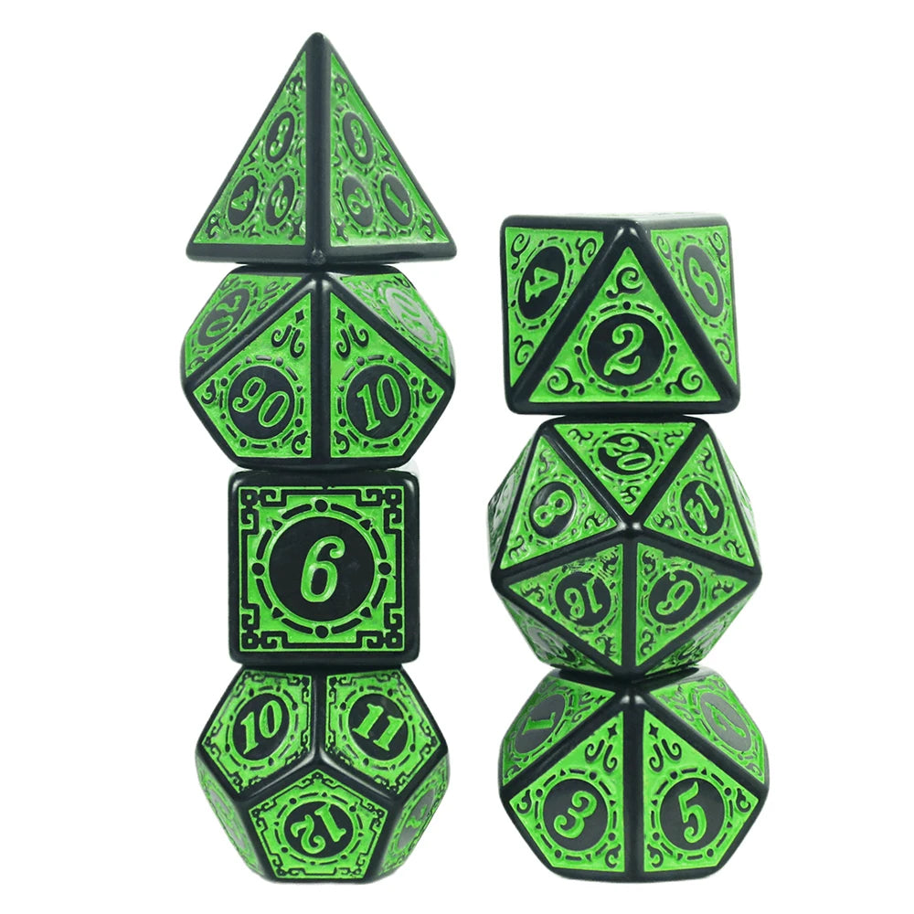 Gothic 7-Piece D&D Dice Set