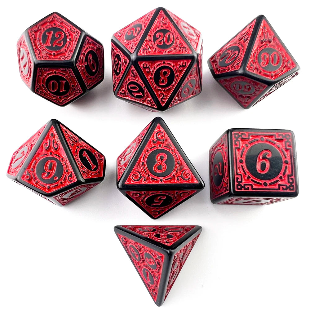 Gothic 7-Piece D&D Dice Set